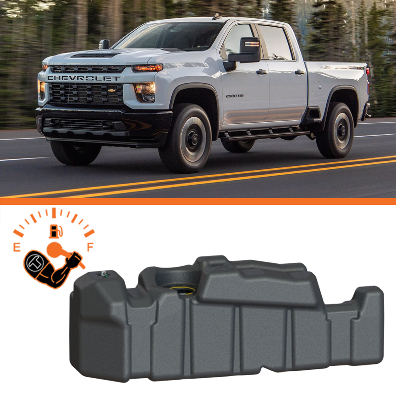 Chevrolet Silverado 2500 Fuel Tank - Titan Fuel Tanks - XXL Mid-Ship - black - `20-`24